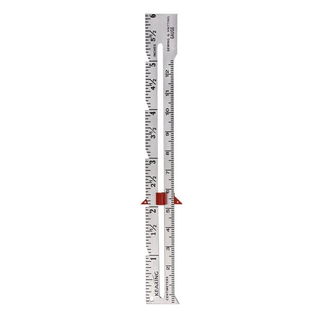 10PCS Metal Material Straight Ruler 6'' 15cm Metal Hand Patchwork Ruler Sewing Gauge for Measuring Stitch Length High Quality - (Color: a, Style A, Size: 15CM)