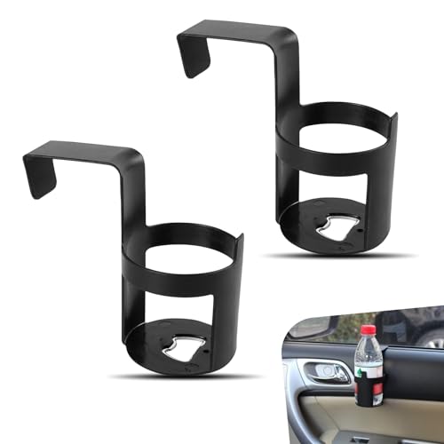 Portavasos de agua colgante para carro 2 piezas negro miniatura 1
