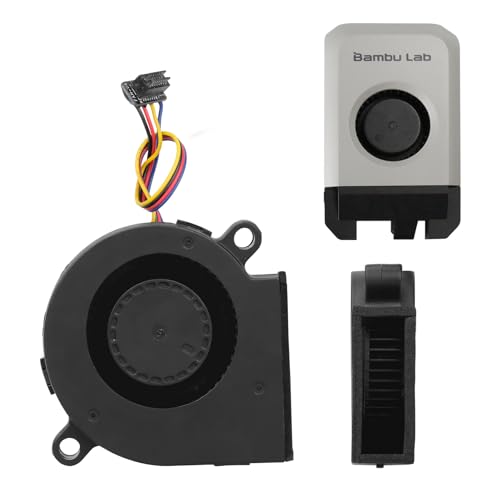 5015 24Vp1 Fan Dual Ball Bearing Cooling Blower Fan for Lab P1P P1S 3D Printer Quiet Turbo Fan 3D Printer DC24V Extruder Hotend Cooling Fan 5015 for Bambu Lab P1P/P1S