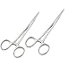 LAJA Imports 2 Precision Steel Straight Mosquito Hemostat Forceps Fishing First Aid Medical DIY Project Forceps Locking Forceps 5.5