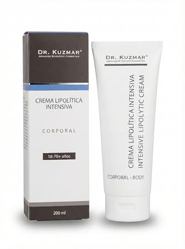 CREMA LIPOLÍTICA INTENSIVA Dr. Kuzmar (200 ml) | Reductor Científico de Grasa Localizada con Evidencia Clínica NCT03721185 | Efecto Termo-Activador Profesional | Cafeína, L-Carnitina y Centella.