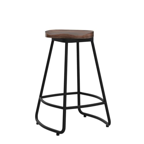 Image of Awonde 24 inch Backless Swivel Bar Stools Set of 2, Large Seat Counter Stools