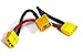 Integy RC Model C24408 XT60 Series 2-Battery Connector Adapter Wire Harness