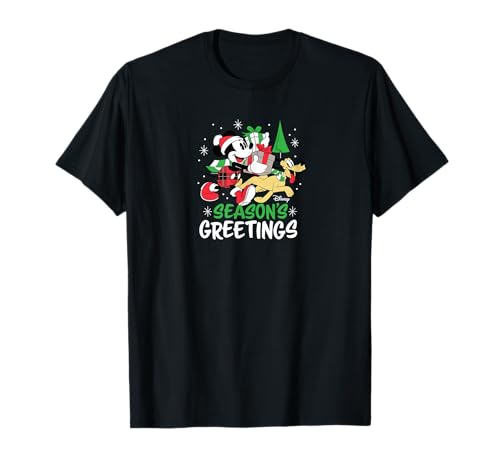 T-shirt Mickey Pluto look Noël Disney pour éviter la surchauffe des pulls