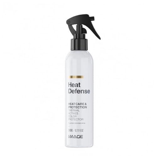 Image Heat Defense Spray – Thermal Protection for Hair – Shields Against Heat Damage from Styling Tools – Lightweight and Hydrating Formula – Frizz Control and Shine – 8.11 Fl Oz (240 ml)