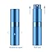 Lil Ray 8ml Portable Mini Perfume Atomizer(4 PCS)，Refillable Empty Small Spray Bottle for Travel, Twist Type Pocket Cologne Sprayer (Matte Black, Pink, Blue, Silver)