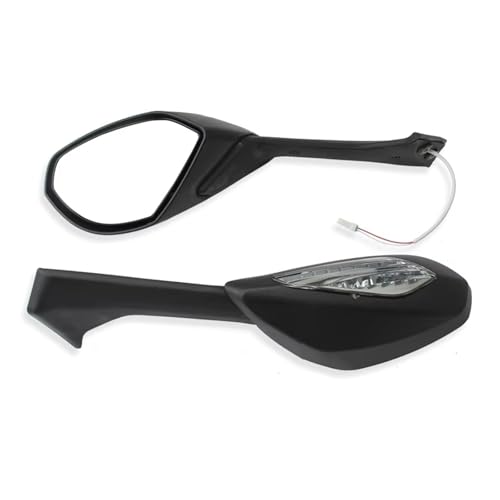 Espejos Manillar Moto Plegables Antivibración con Intermitente LED para Panigale