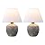JONATHAN Y JYL5606A-SET2 Myron 18" Minimalist Scandinavian Concrete Effect Resin/Iron LED Table Lamp for Bedroom, Living Room, Office, College, Nightstands and Coffee Table, Antique Gray (Set of 2)