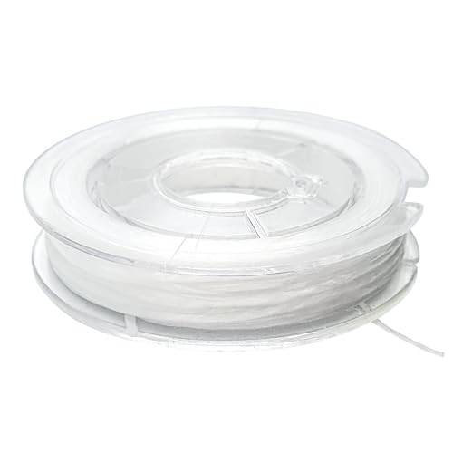 MEGACREA Hilo Elástico Transparente Redondo 0,8 mm 15 m