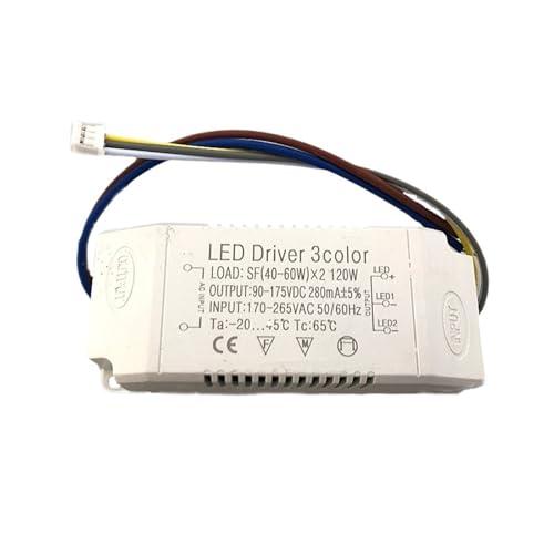 Pilote LED bicolore 36-50W et alimentation externe pour gradation par segment