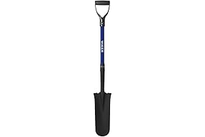 Sharp Shooter Shovel By WIKER For Digging, Planting, Trenching, Gardening, Drain Spade