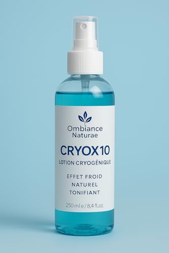 CRYOX10 Loción Fría Concentrada 1:6 – Crioterapia | Efecto Inmediato, Anticelulítico Reductor | Alivio para Articulaciones y Piernas Cansadas | En Spray, con Gasa, Vendas o Toalla 250 ml
