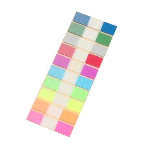 100/120Pieces Colored PET Label Repositionable Writable Adhesive Notes Book Page Marker for Binder Journal Planner Page Markers