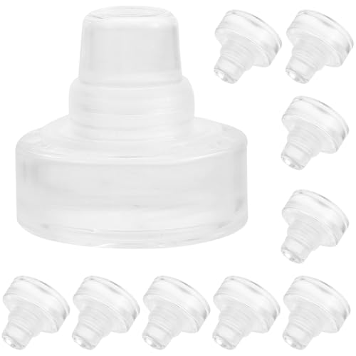 Generic Tapones de Vino de Vidrio en Forma de T 10 Piezas Reutilizables Tapón para Botella de Bebida Seguro y Decorativo Cierre Hermético para Botellas de Vino y Cerveza Uso Doméstico