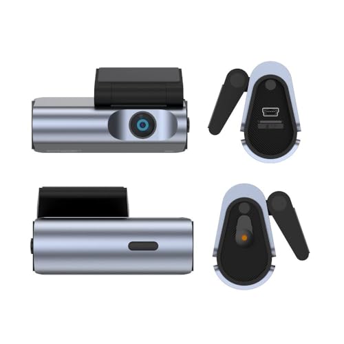 Image of PAPAGO N100 Car Dashcam Full HD 1080P | 130 Wide Angle | Compact Screenless Design | Dual Power (5V /12V) | Loop Recording | G-Sensor | Wi-Fi | 128GB Support | Silver