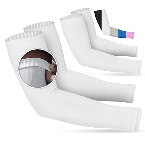 Image of SportsTrail Cooling Arm Sleeves for Men & Women - Breathable, UV Sun Protection, Sports Arm Sleeves for Women, Men & Youth