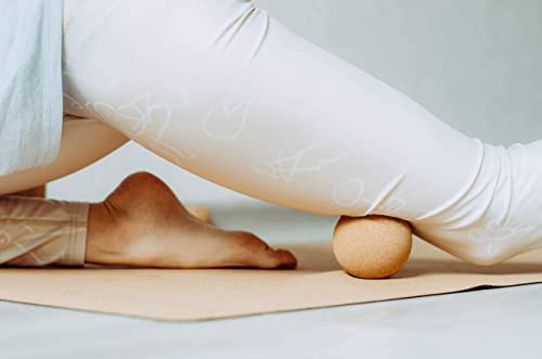 Jevalma Kork-Massagebälle 3er-Set für sofortige Muskellösung. Massage-Kit für tiefe Gewebe Trigger-Punkte und myofasziale Entspannung, Muskelschmerzen und Yoga-Therapie - Image 7