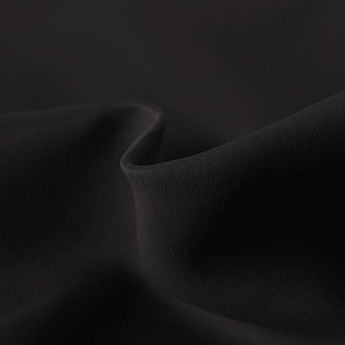 Image of DWCN Room Divider Curtain - Extra Wide Blackout Curtain for Sliding Glass Door, Living Room, Bedroom Partition and Shared Office Space, 1 Grommet Curtain Panel, 15ft Wide x 8ft Tall, Black