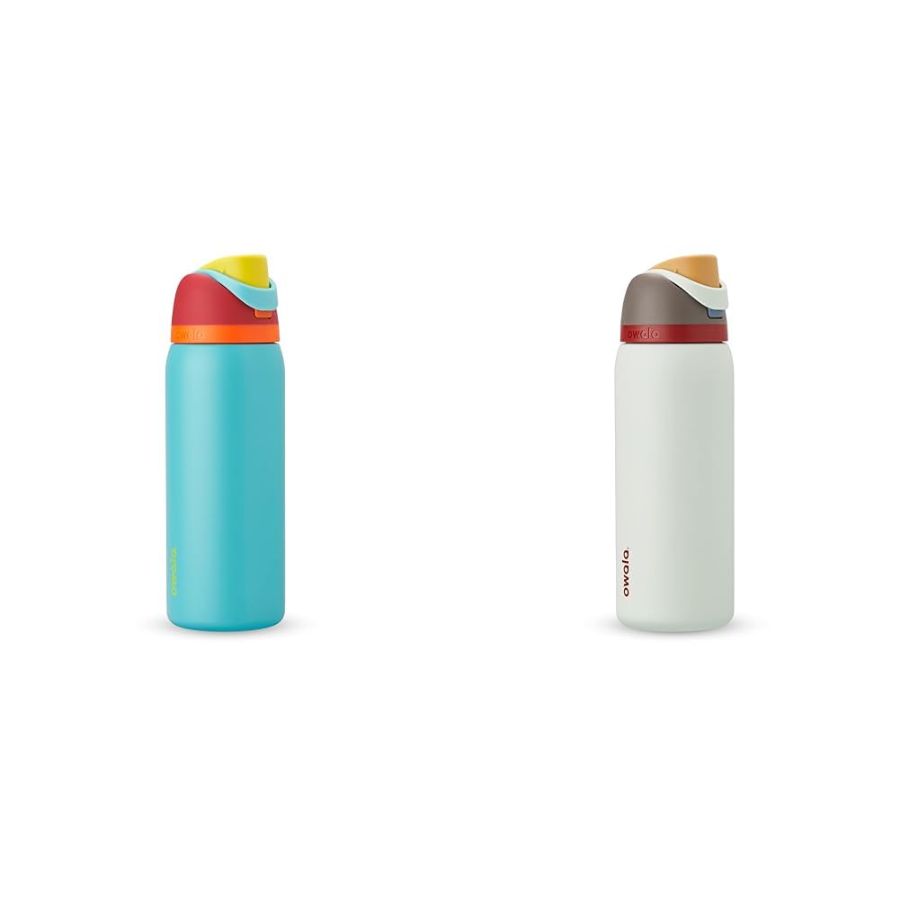 Owala FreeSip 32oz Insulated Water Bottles, Summer Sweetness & Boneyard Prints, Set of 2