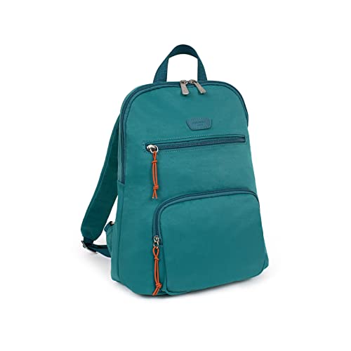 Hexagona - Sac à dos - Compatible tablette, format A4 et téléphone portable - Pour Femme - Collection Sporty - Bleu pétrole
