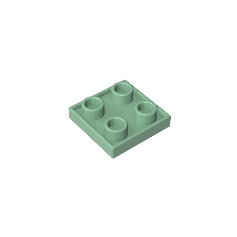 GDS-90248 2x2 Double-Sided Plate MOC Building Blocks, Sand Green, 50 PCS — image 1