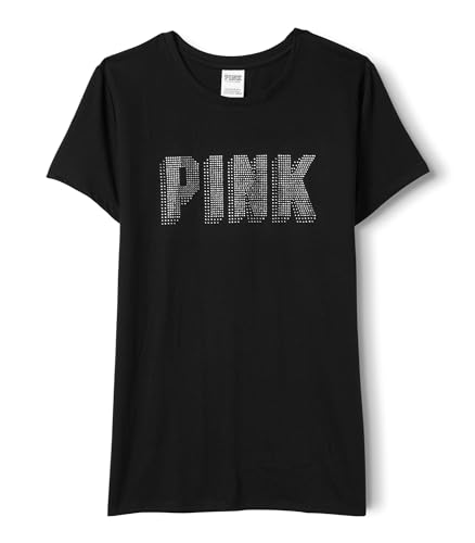 Victoria's Secret Women's Short Sleeve T-Shirt, Women T Shirt, Logo Bling, S - image 5