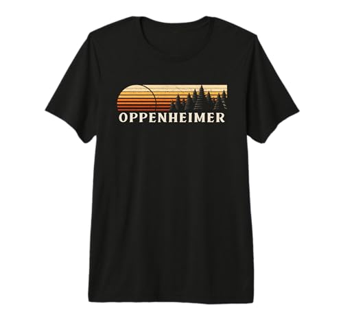 Oppenheimer, PA Vintage Evergreen Sunset Eighties Retro Premium Tri-blend T-Shirt