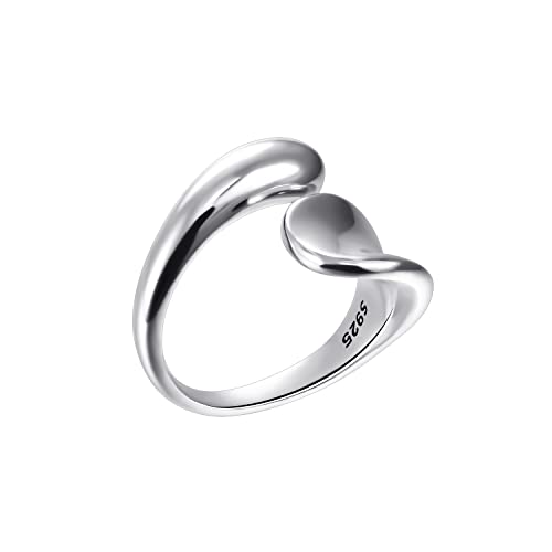 [Yooping] シルバー925 リング フリーサイズ 指輪 おしゃれ カッコいい 男女兼用 シルバー リング レトロな工芸 D-Style