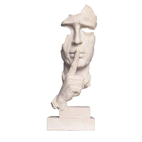 Estatua Busto Pensador Decorativa de Resina 13 in miniatura 4