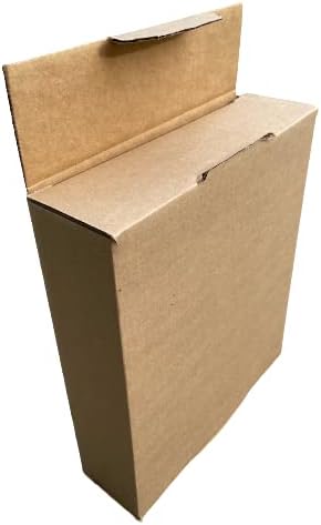 12x10x3 Inches Shipping Boxes Pack of 25, Small Corrugated Cardboard Box for Mailing Packing Literature Mailer (12L x 10W x 3H)