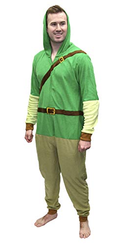 Legend of Zelda MJC International Adult Link Hooded Onesie Pajama Union Suit