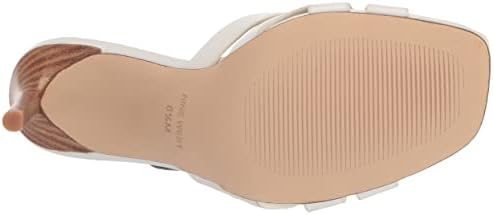 Nine West Women's Linette Heeled Sandal, White 141, 9.5 | Image 3