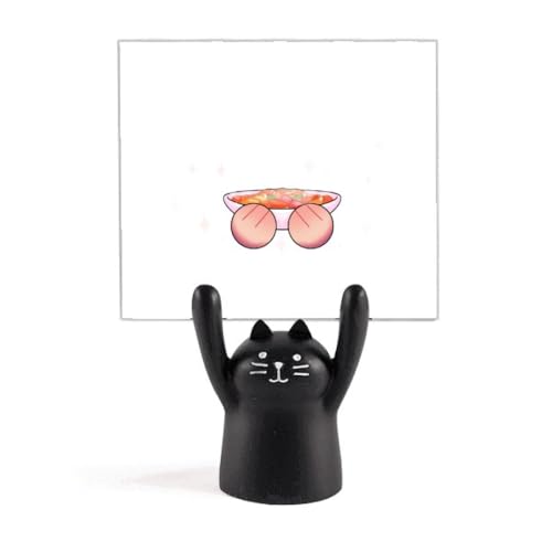 Support pour mémo chat noir Curry Food pour ne plus oublier vos notes
