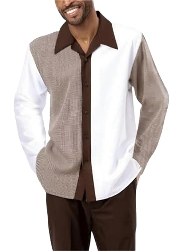 TIFIYA Men's Fashion Walking Suits 2 Piece Clothing Dressy Outfits Formal Night Leisure Suitmens S-5XL - Main Image