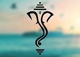 Ganesh Elephant - Vinyl Decal - Car Phone Helmet Bumper Sticker Decal