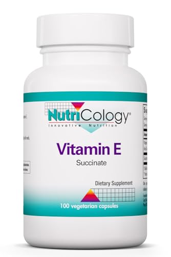 Nutricology Vitamin E Succinate - 400 IU d-Alpha-Tocopheryl Succinate - Antioxidant & Energy Support - Dry Powder Vegetarian Capsules - Hypoallergenic Formula - 100 Servings - 100 Capsules Nutricology Vitamin E Succinate - 400 IU d-Alpha-Tocopheryl Succinate - Antioxidant & Energy Support - Dry Powder Vegetarian Capsules - Hypoallergenic Formula - 100 Servings - 100 Capsules