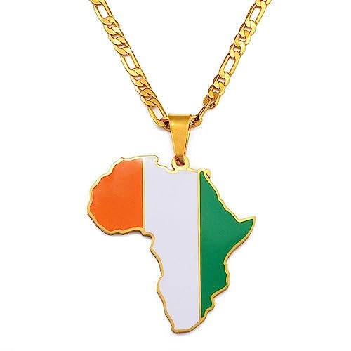 Collier pendentif Afrique Côte d'Ivoire le cadeau de fête idéal pour célébrer les racines