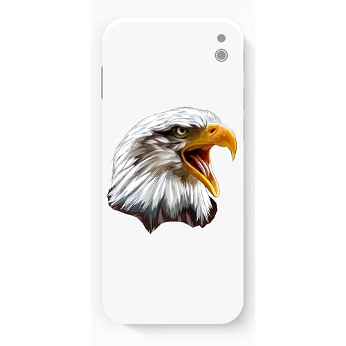 Image of American Bald Eagle Head Sticker - Patriotic Vinyl Decal for Car Truck Wall Laptop (3 inch x 3 inch)