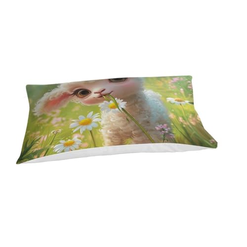 Housses de couettes moutons anti-transpiration en microfibre douce