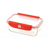 mastrad Stor'Eat - Caja de conservación alimentaria (vidrio de borosilicato resistente, compatible...