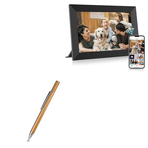 BoxWave Stylus Pen Compatible with MaxAngel Digital Picture Frame 10.1 in 32gb - FineTouch Capacitive Stylus, Super Precise Stylus Pen - Champagne Gold