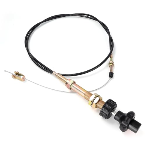 Image of 10FT Heavy Duty Vernier Adjustable Lock Control Cable, Part Number VCGTX10, Locking Adjustable Control Cable, Black Knob
