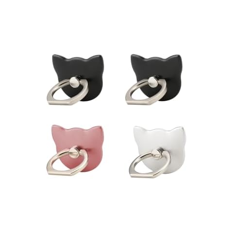 lenoup Cat Cell Phone Holder,360 Rotation Phone Ring Kickstand,Universal Cell Phone Ring Grip for Almost All Phones,Pad Cover