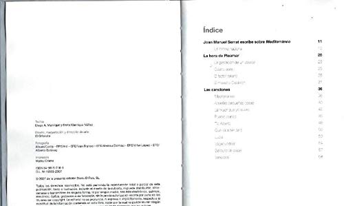 Miniatura 3 de Serrat Palabras Hechas Canciones Mediterráneo Volumen 1 Colección el País - Libro Disco