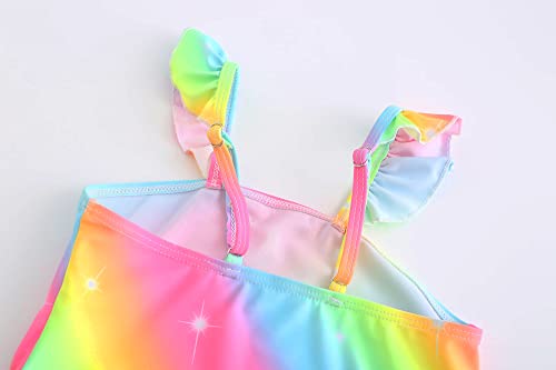 Little Girls Two Pieces Bikinis Unicorn Swimsuit Mermaid Tankini Bathing Suit4
