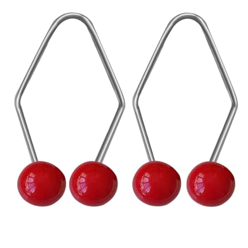 HANCOME 2 Pack Dimple Makers, Dimple Trainer For Face, Dimple Trainer for Creating a Beautiful Smile & Developing Natural Dimples, Red