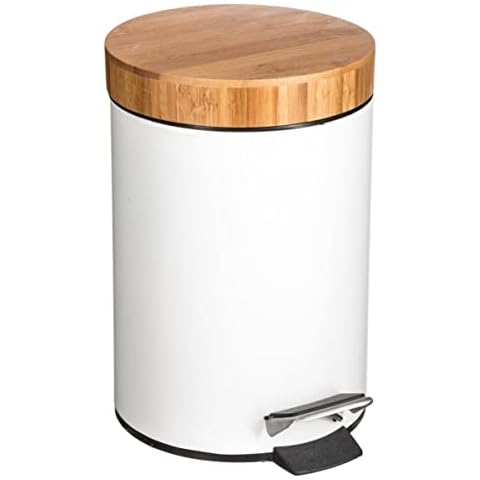 Poubelle 3L métal/bambou Five Cover