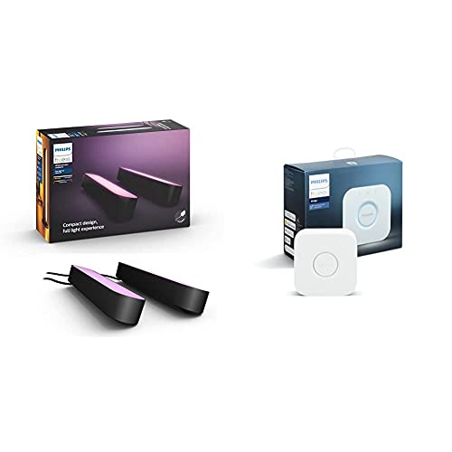 Philips Hue(フィリップスヒュー) バーライトLED スマートLED フルカラー アレクサ対応 RGB ゲーミングライト 調光 間接照明 Alexa Echo Google Home Siri 【日本正規品】 Hue Play 2個+電源アダプタ1個 + スマートリモコン スマートライト Hue ブリッジ Philips Hue(フィリップスヒュー) バーライトLED スマートLED フルカラー アレクサ対応 RGB ゲーミングライト 調光 間接照明 Alexa Echo Google Home Siri 【日本正規品】 Hue Play 2個+電源アダプタ1個 + スマートリモコン スマートライト Hue ブリッジ