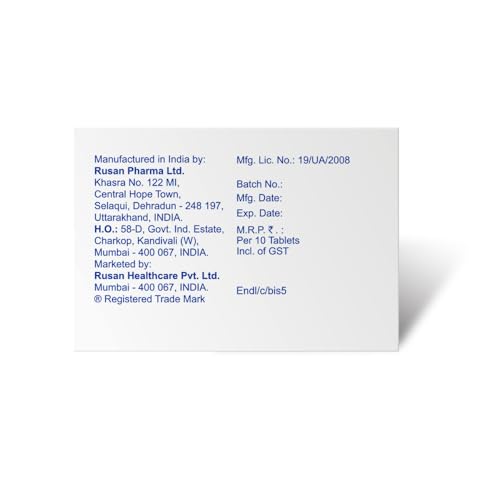 Image of Rusan Bisocar Bisoprolol 5mg | 10 Tablets | Beta Blocker Tablets for Hypertension | BP Management | Relax blood vessels and helps to improve BP