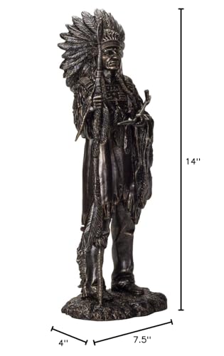 Estatua Decorativa Americana Resina 14 x 4 x 7.5 in miniatura 7